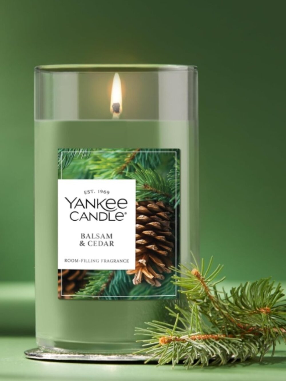 Yankee Candle Medium Pillar Scented Candle with up to 115 Hour Burn Time